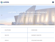 Tablet Screenshot of lafopa.no